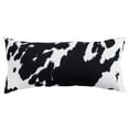 thumbnail image 1 of Everything Comfy Cow Print Decorative Pillow, 16x6 Inch, Black,, 1 of 4