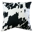 thumbnail image 1 of Everything Comfy Cow Print Decorative Throw Pillow, 16x16 Inch, Black,, 1 of 4