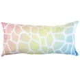 thumbnail image 1 of Everything Comfy Giraffe Print Decorative Pillow, 16x6 Inch, Pastel Gradient,, 1 of 4