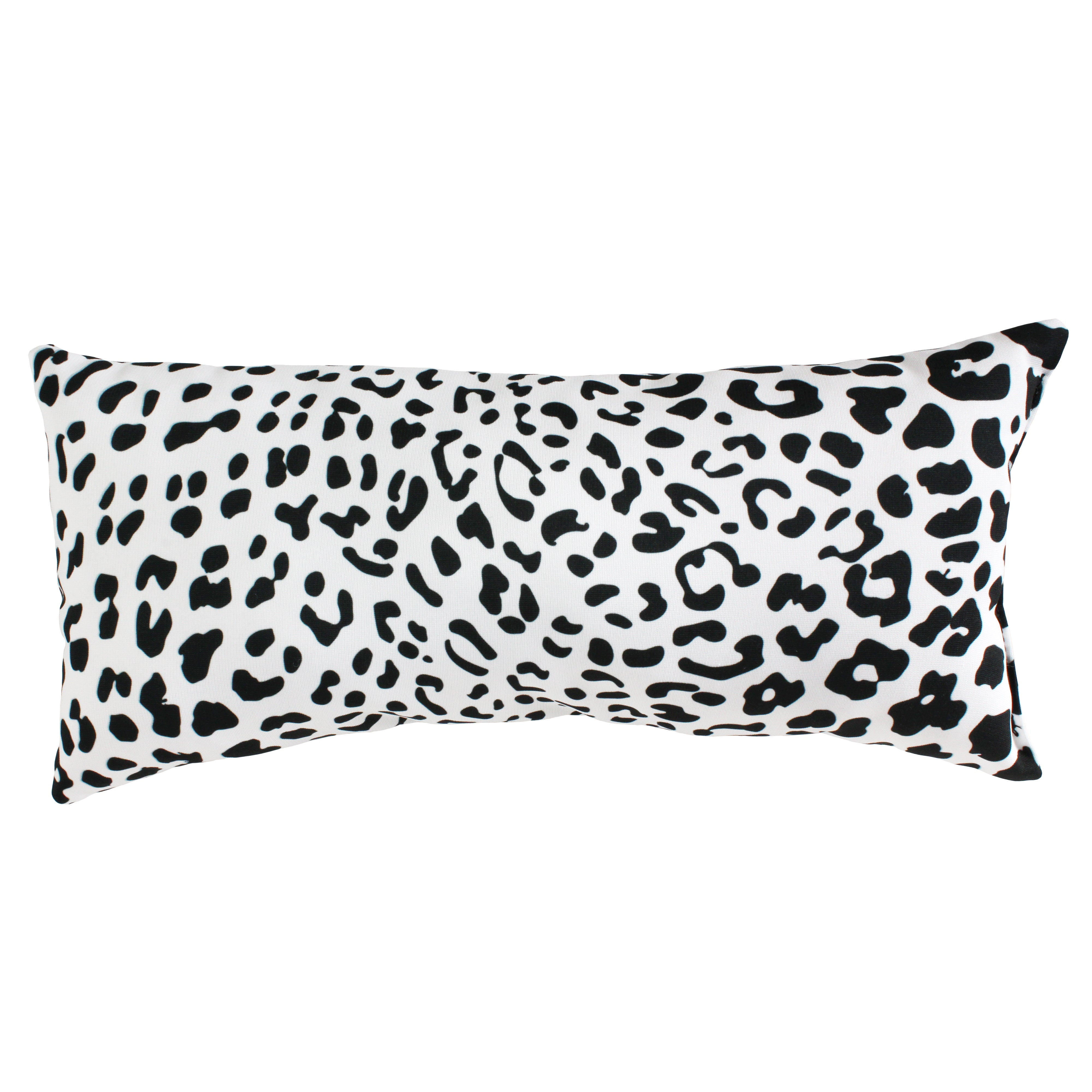 Snow Leopard Print Polyester Decorative Throw Pillow