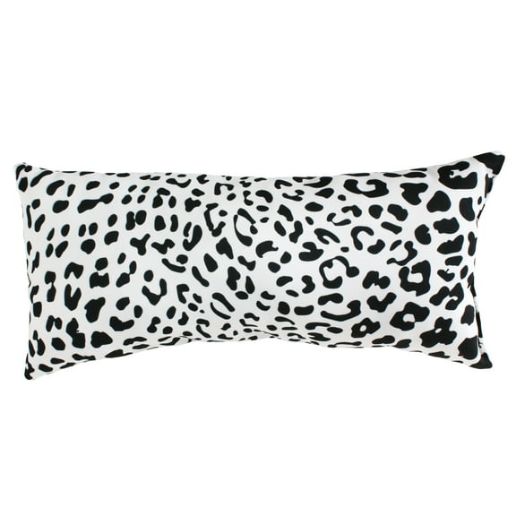 Everything Comfy Leopard Print Decorative Pillow, 16x6 Inch, Snow,