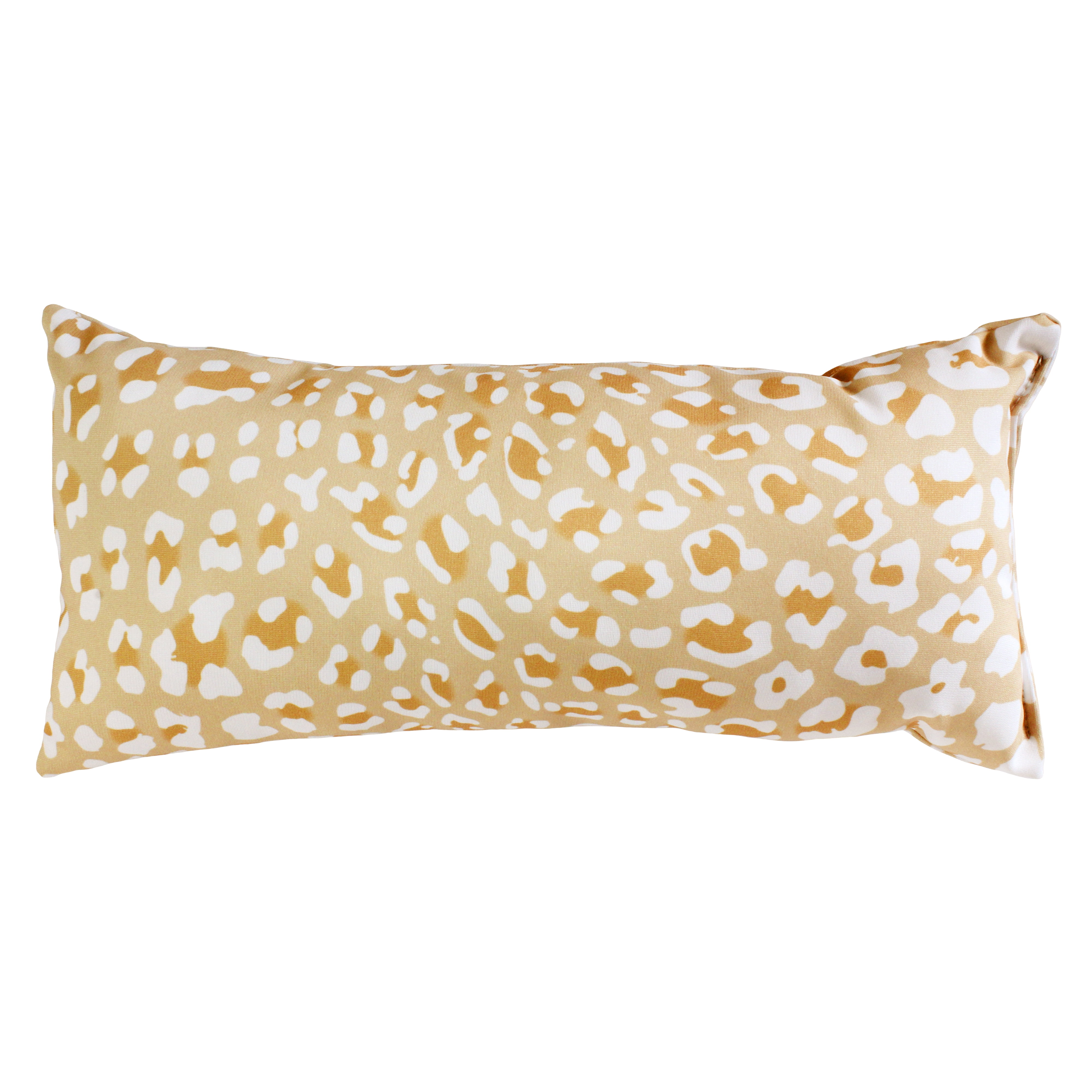 Everything Comfy Leopard Print Decorative Pillow, 16x6 Inch, Tan/White,