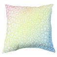 thumbnail image 1 of Everything Comfy Leopard Print Decorative Throw Pillow, 16x16 Inch, Pastel Gradient/White,, 1 of 4
