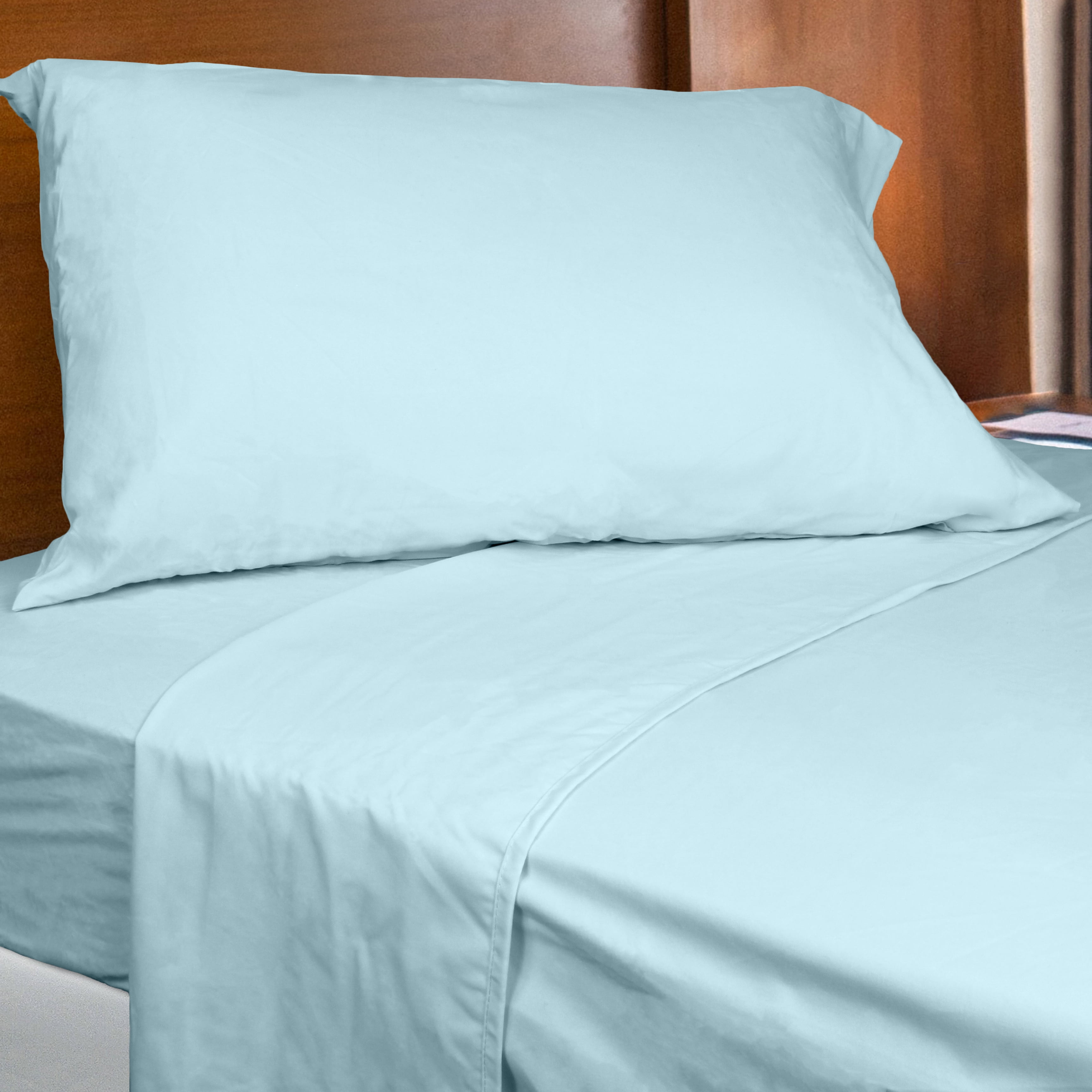 Everything Comfy Soft Brushed Microfiber Sheet Set, Full, Sky blue