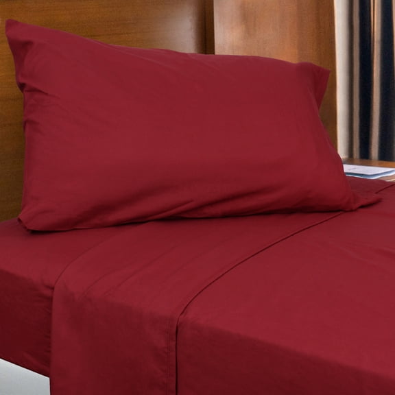 Everything Comfy Soft Brushed Microfiber Sheet Set, Full, Winery