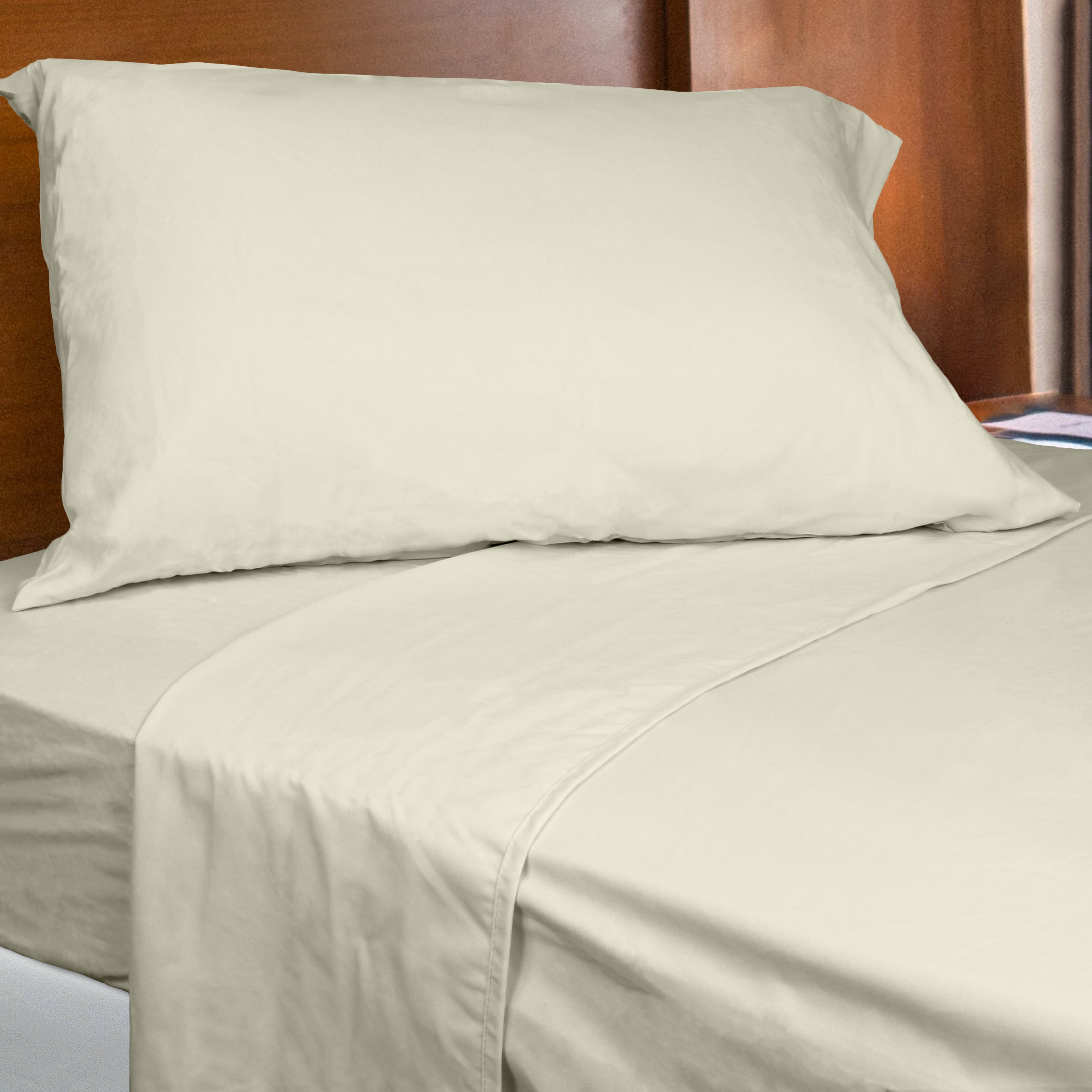 Everything Comfy Soft Brushed Microfiber Sheet Set, Twin, Antique White