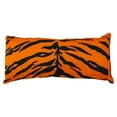 thumbnail image 1 of Everything Comfy Tiger Print Decorative Pillow, 16x6 Inch, Orange,, 1 of 4