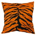 thumbnail image 1 of Everything Comfy Tiger Print Decorative Throw Pillow, 16x16 Inch, Orange,, 1 of 4