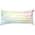thumbnail image 1 of Everything Comfy Zebra Print Decorative Pillow, 16x6 Inch, Pastel Gradient/White,, 1 of 4