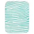 thumbnail image 1 of Everything Comfy Zebra Print Decorative Throw Blanket, 42" X 60", Teal/White, 1 of 8