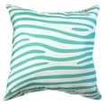 thumbnail image 1 of Everything Comfy Zebra Print Decorative Throw Pillow, 16x16 Inch, Teal/White,, 1 of 4