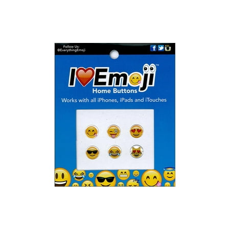 Everything Emoji Sticker Epoxy Home Button 6pc