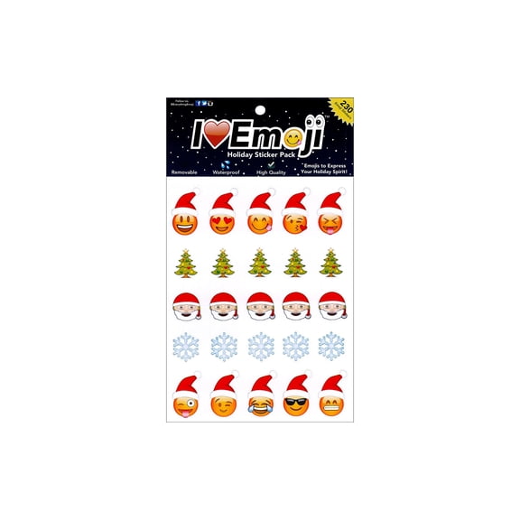 Everything Emoji Sticker Medium Holiday 230pc