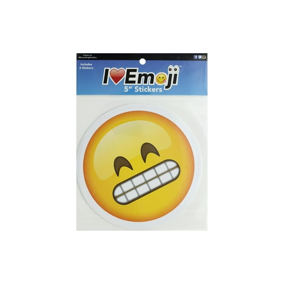 Everything Emoji Sticker Set 5" Grimace/Smirk