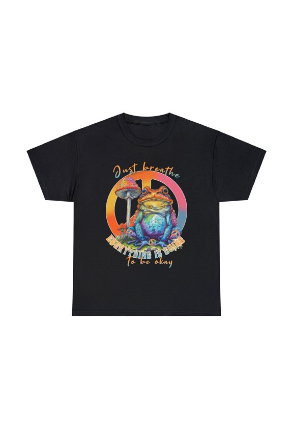 Everything Gonna Be Okay Hippie Frog Shirt, Hippie Frog Groovy ID-0221-EBPI
