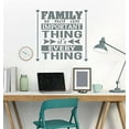 thumbnail image 1 of Everything Home Decor Vinyl Lettering Family Quote Wall Stickers, 23x23-Inch, Storm Gray, 1 of 6