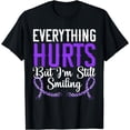 thumbnail image 1 of Everything Hurts But I'm Still Smiling Lupus Awareness T-Shirt, 1 of 4