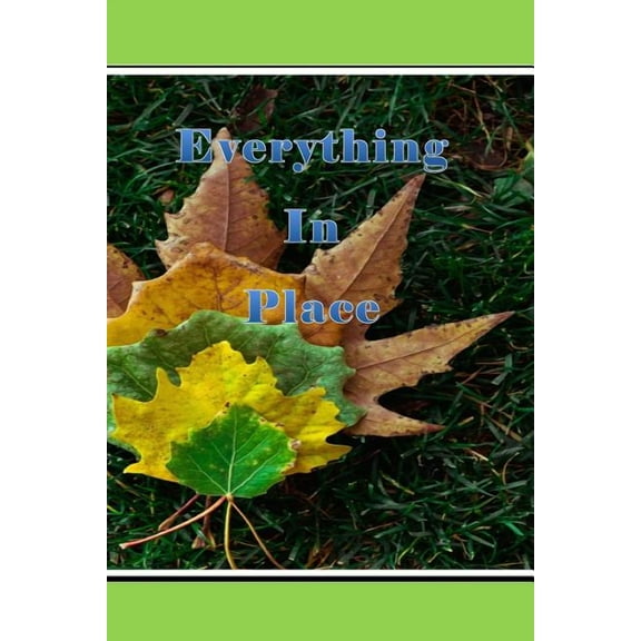 Everything In Place Paperback 1072678322 9781072678328 Palinco Publications