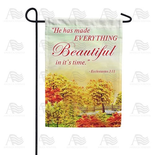 Everything Is Beautiful Optimistic Inspiring Quote Outdoor Welcome Accent, 12x18 POLE NOT INCLUDED