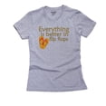 thumbnail image 1 of Everything Is Better In Flip Flops - Cute Colorful Graphic Women's Cotton Grey T-Shirt, 1 of 2