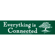 Everything Is Connected Environmental Awareness Large Bumper Sticker Decal for Vehicles, Lockers, Skateboards