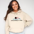 thumbnail image 1 of Everything Is Fine Melted Snowman - Hoodie, 1 of 6
