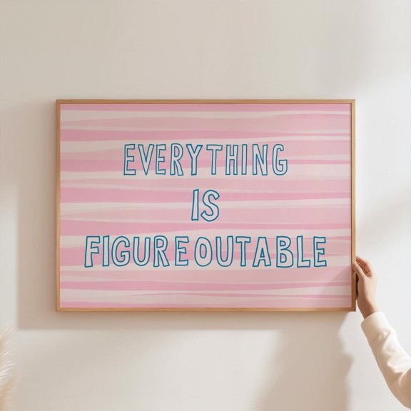 Everything Is Possible Quote Poster Unframed Paper Print