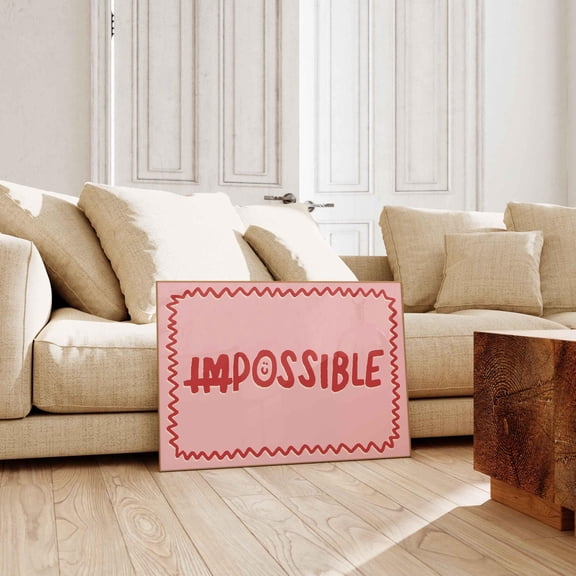 Everything Is Possible Retro Typography Poster Unframed Paper Print