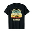 thumbnail image 1 of Everything Is Trash Racoon Cotton T-Shirt Black, 1 of 5