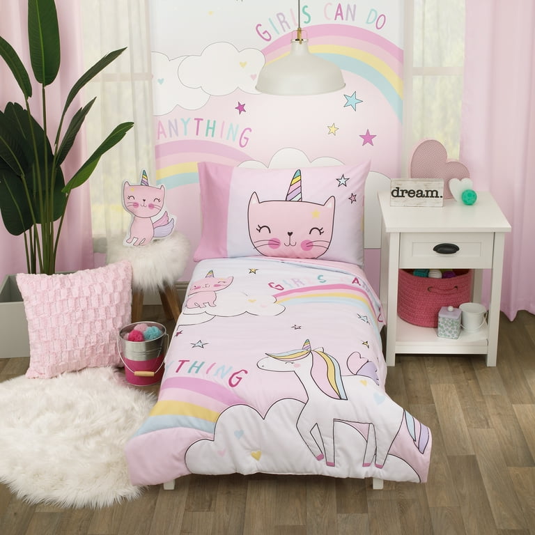 Walmart girl bedding store set