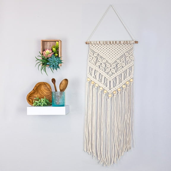 Everything Kitchens 16" x 30" Macrame Wall Hanging | Zinnia