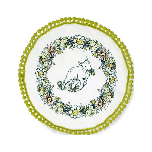 Everything Kitchens 9" Round Pot Holder | Leaping Lambs