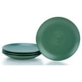 thumbnail image 1 of Everything Kitchens Modern Colorful Neutrals - Rippled 8" Side Plates (Set of 4) - Matte | Green, 1 of 2