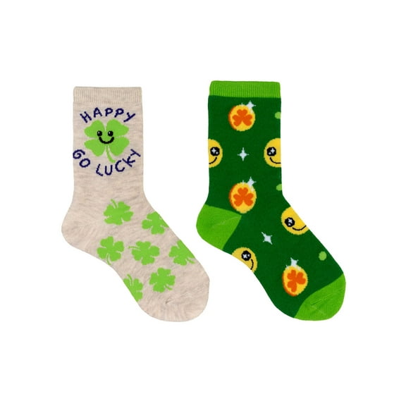 Everything Legwear Kids Happy Go Lucky 2 Pair Crew Socks