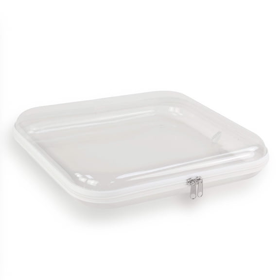 Everything Mary 12x12 Clear Bubble Case  Scrapbook Paper Storage  Portable Craft Project Organizer