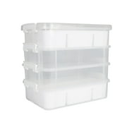 Everything Mary Clear 4-Tier Plastic Craft and Hobby Stackable Organizer