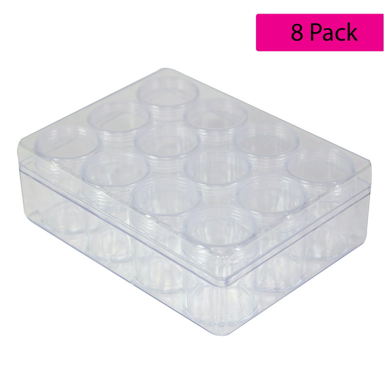 Rolybag Small Bead Organizer Clear Plastic Storage Containers 13 pieces