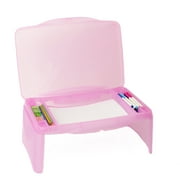Everything Mary Foldable Lap Desk, Pink - Storage Lap Desk for Arts, Crafts, School, Reading, and More