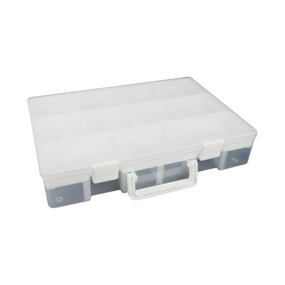 Everything Mary Plastic Compartmental Craft and Hobby Storage Box: Gray and Clear - Your Ultimate Craft and Hobby Storage Bag and Case