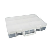 Everything Mary Plastic Compartmental Craft and Hobby Storage Box Gray and Clear - Your Ultimate Craft and Hobby Storage Bag and Case