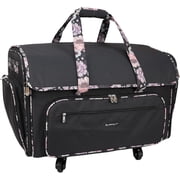 Everything Mary Black Wheeled Sewing Machine Bag for Sewing & Craft Supplies, 1 Count
