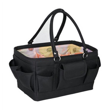 Borsa organizer Everything Mary Craft, triangolo bianco e nero - Borsa pieghevole e borsa con scomparti per cucito, scrapbooking, lavori con la carta e arte - EVM12776-3