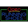 thumbnail image 1 of Everything Neon Blue Running Shoes Open LED Neon Sign, 13 x 24 in, 1 of 7