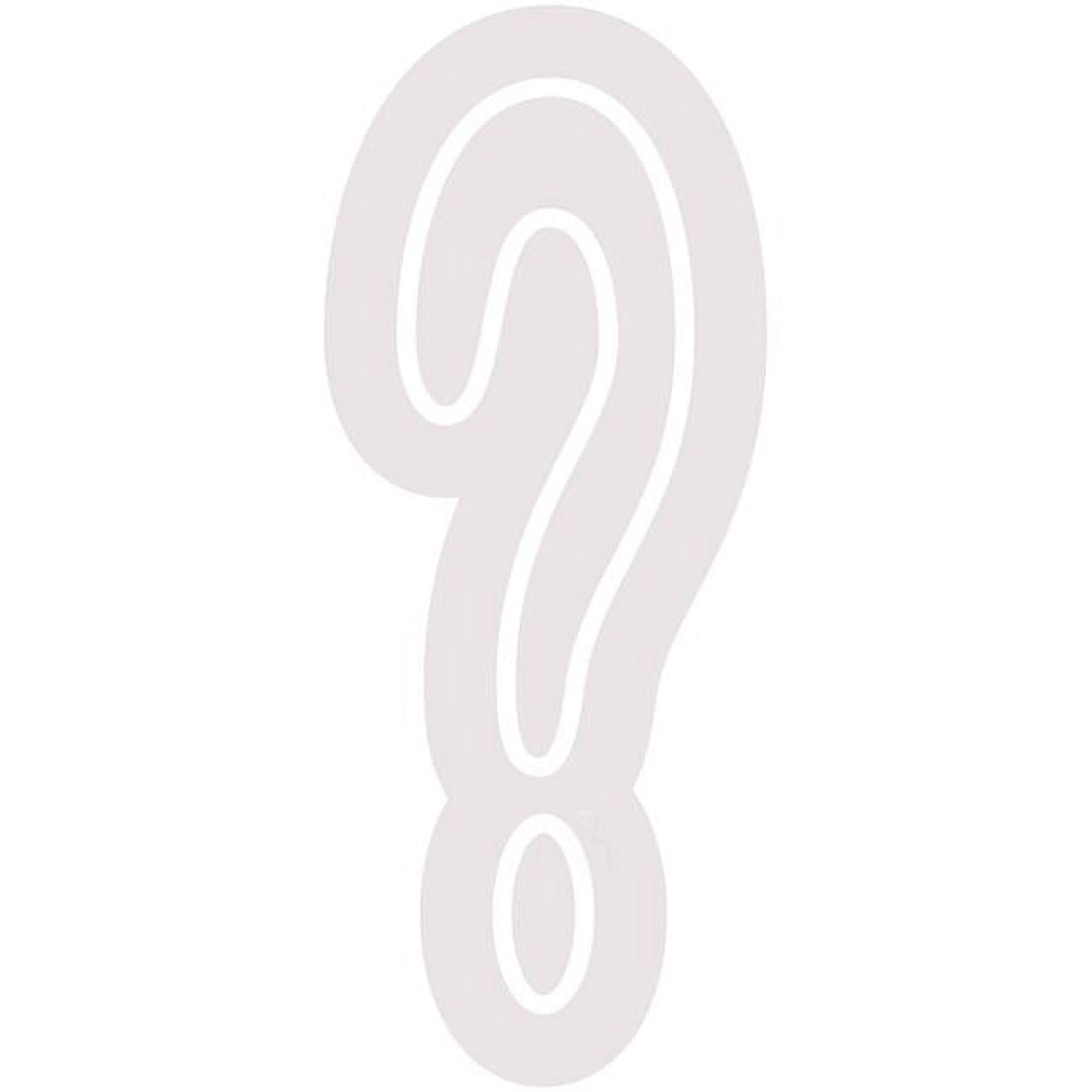 Everything Neon ENQ-60498 Question Mark Contoured Clear Backing LED ...