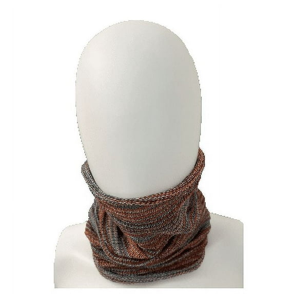 Everything Nepali Unisex Infinity Neck Warmer-Orange Mix Lightweight Fashion Neck Gaiter for Spring Fall Winter