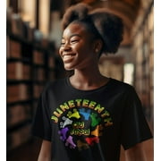 Everything Old School AFRICA Juneteenth Cotton Black T-Shirt