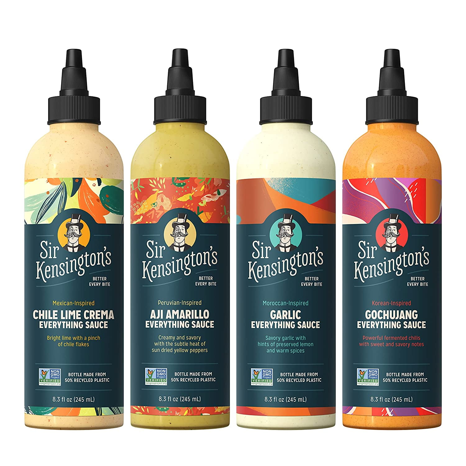 Everything Sauce Variety Pack, Chile Lime, Garlic, Aji Amarillo