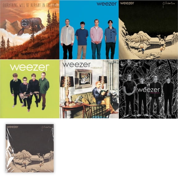 Everything Will Be Alright In The End & Weezer (Blue Album) & Pinkerton & Weezer (Green Album) & Maladroit & Make Believe & Weezer (Red Album) [LP Vinyl Bundle]