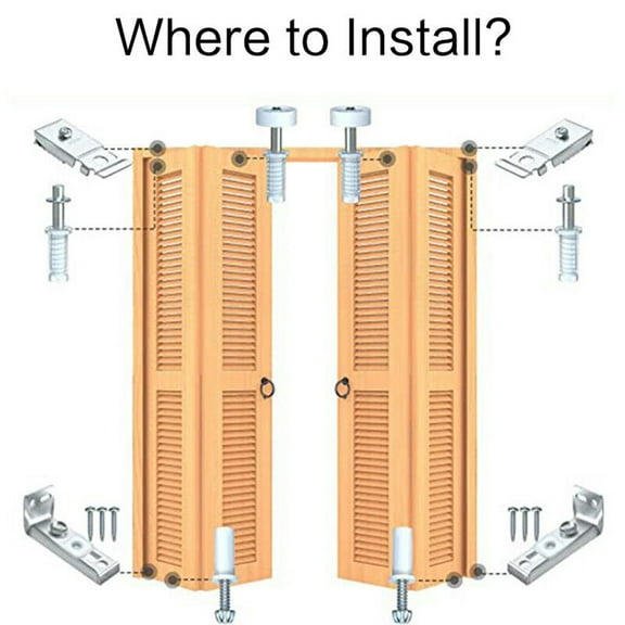 Everything You Need Bifold Door Hardware Repair Kit With Complete Parts Fangkenuo