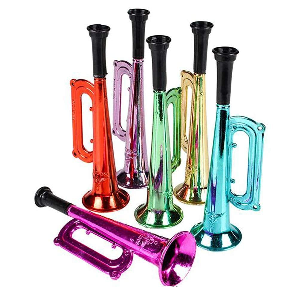 Everything You Need | Kicko Metallic Trumpet Toys - 12 Pack - Assorted Colors